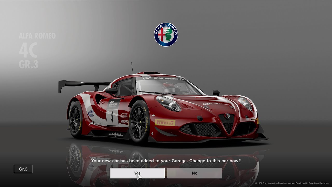 Gran Turismo™SPORT | Alfa Romeo 4C Gr.3 | Test Race
