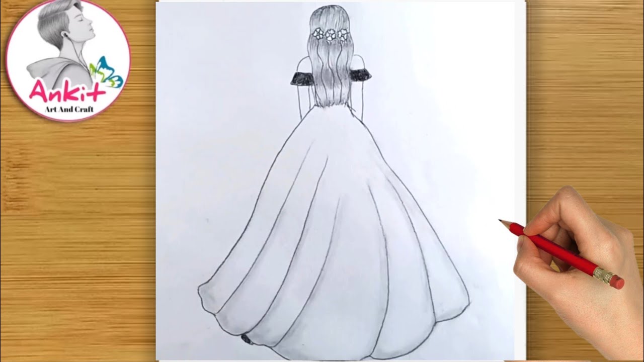 Beautiful girl drawing || easy girl drawing for beginners #drawingtutorial #tutorial 