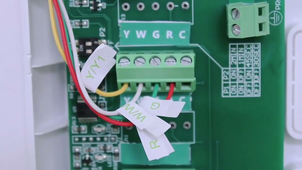 BHP 8000 Heat Pump Smart Thermostat  Wiring Video Without C Wire