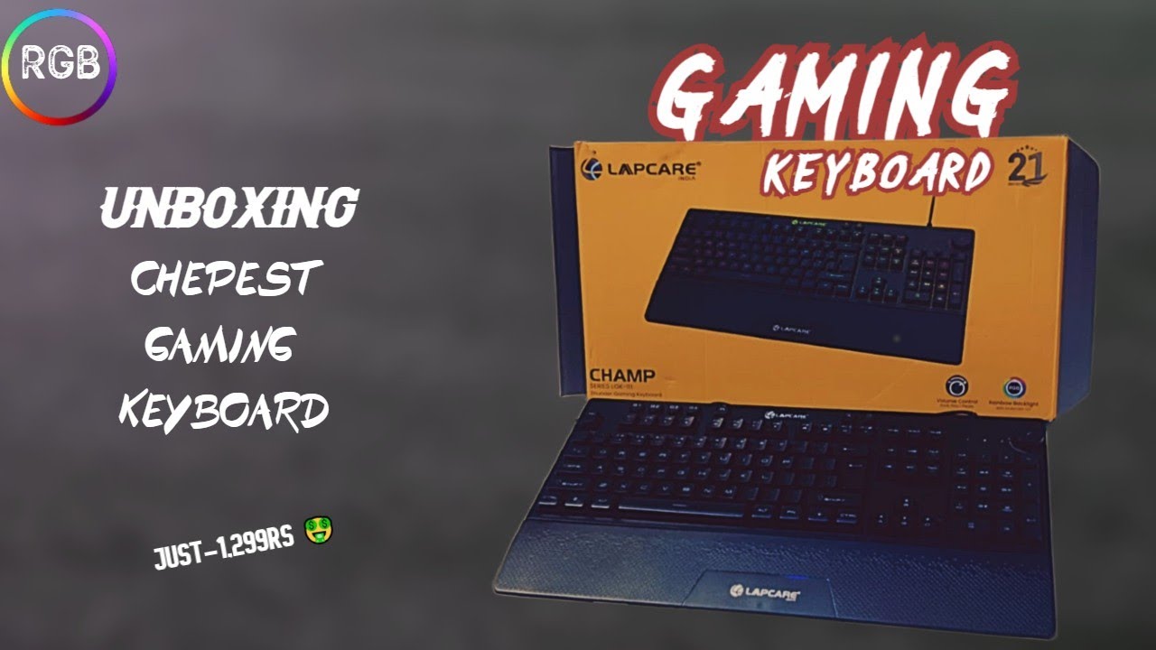 Unboxing : Lapcare Champ LGK-111 Gaming Keyboard || Review || In Telugu || 