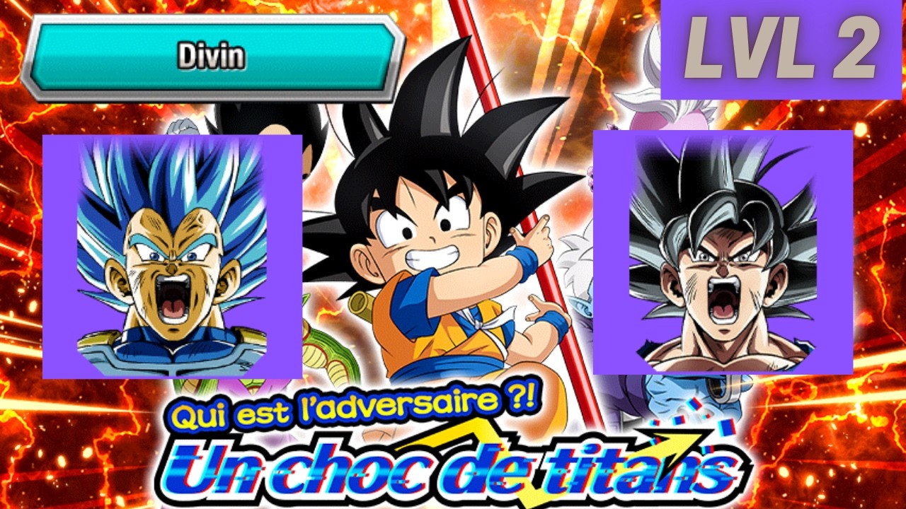 UN DPS CHOQUANT 🤯😵‍💫💥- CHOC DES TITANS LVL 2 - TEAM DIVIN #dokkanbattle #dokkan
