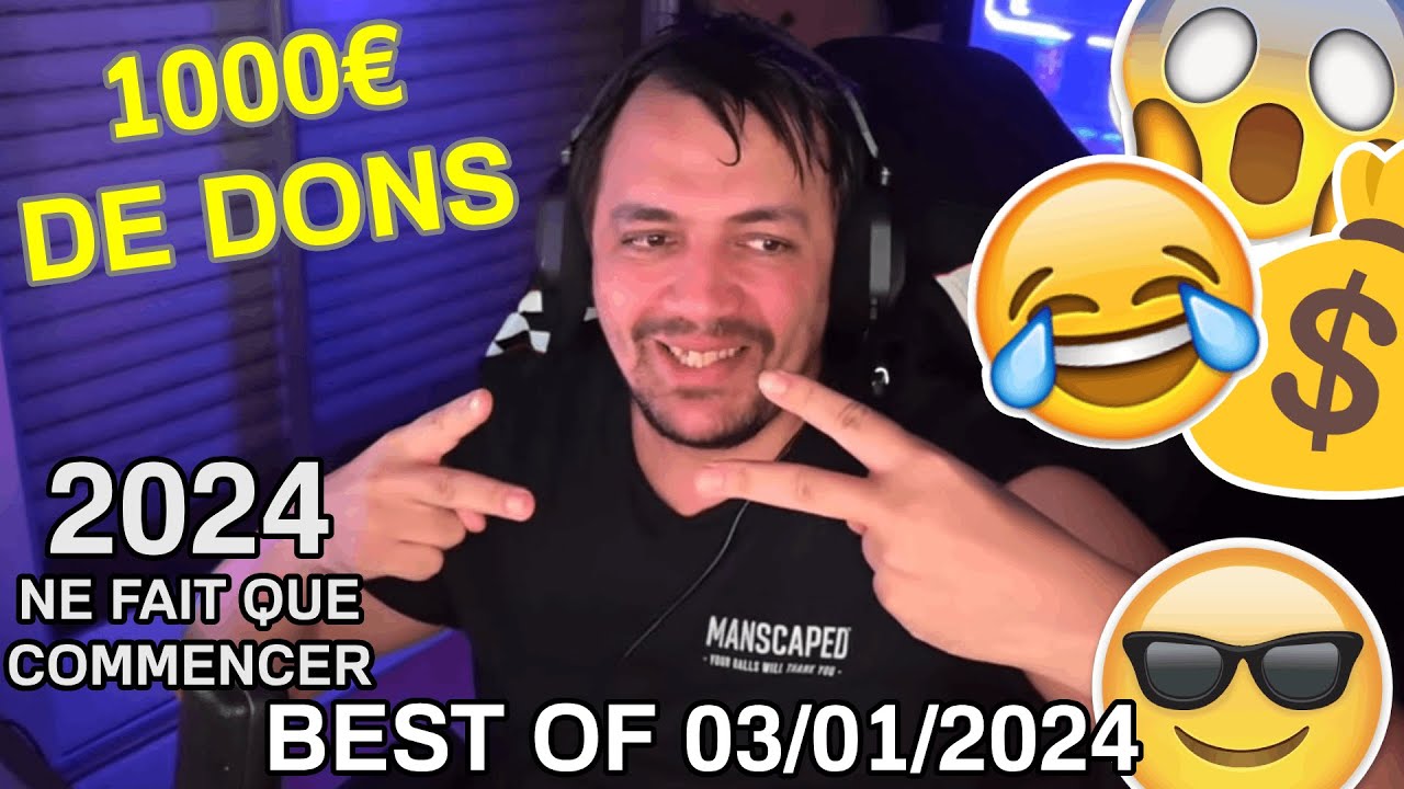 TK COMMENCE FORT 2024 😱 IL SE FAIT + DE 1000€ DE DONS // Best of du live de TK du 03/01/2024