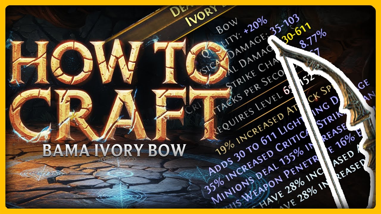 How to Craft - BAMA Bow #pathofexile #poe #pathofexileguides #gaming