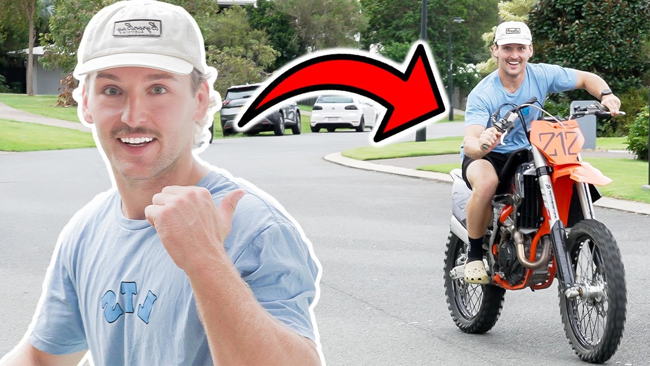 Trying To Ride a Wrecked dirt bike!