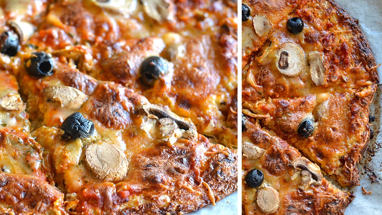 Pizza de COLIFLOR * Receta de pizza saludable y SIN GLUTEN | Las María Cocinillas
