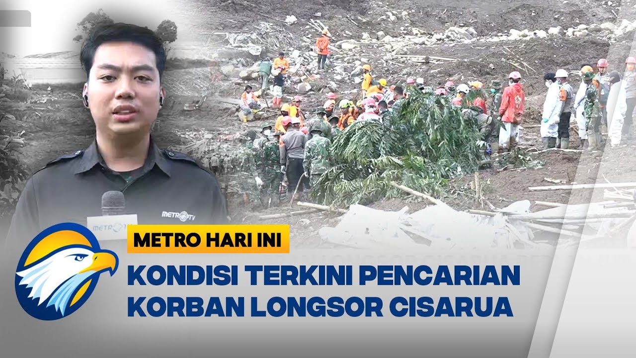 Situasi Terkini Pencarian Korban Longsor Cisarua - [Metro Hari Ini]