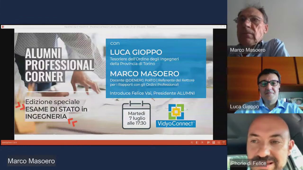Alumni Professional Corner | Edizione speciale Esame di Stato in Ingegneria