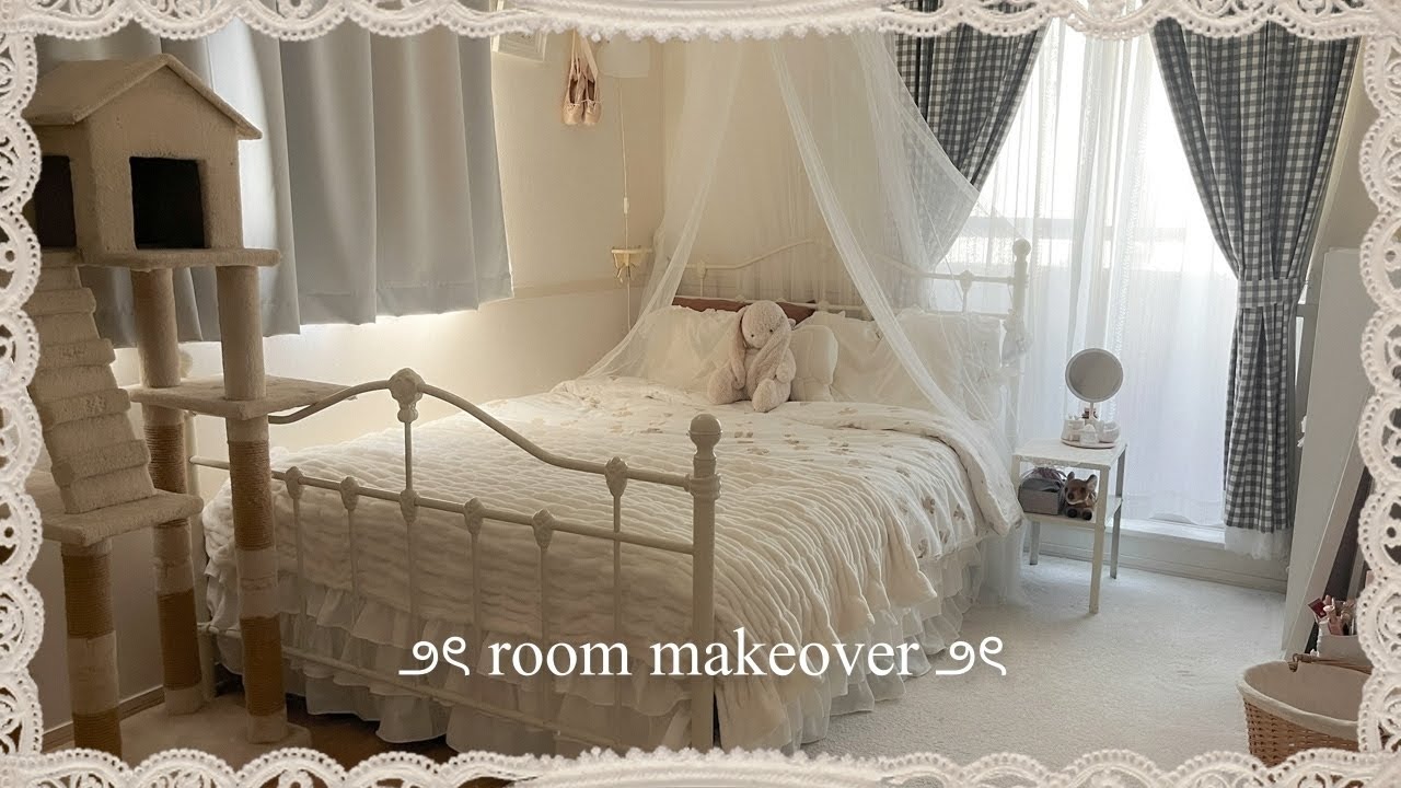 coquette bedroom makeover 🧸 𝓋𝒾𝓃𝓉𝒶𝑔𝑒, 𝑔𝒾𝓇𝓁𝓎, 𝓅𝒾𝓃𝓉𝑒𝓇𝑒𝓈𝓉 𝒾𝓃𝓈𝓅𝒾𝓇𝑒𝒹
