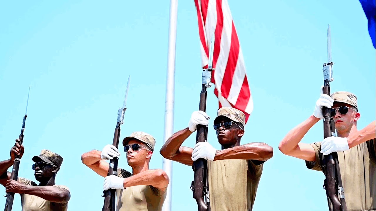U.S. Air Force Honor Guard hosts U.S. Army Drill Team for joint training