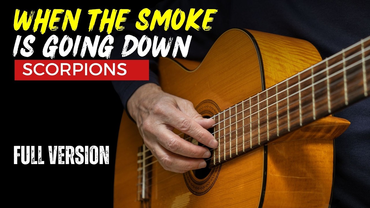 When The Smoke Is Going Down ~ Scorpions | EASY Fingerstyle Guitar Lessons TAB