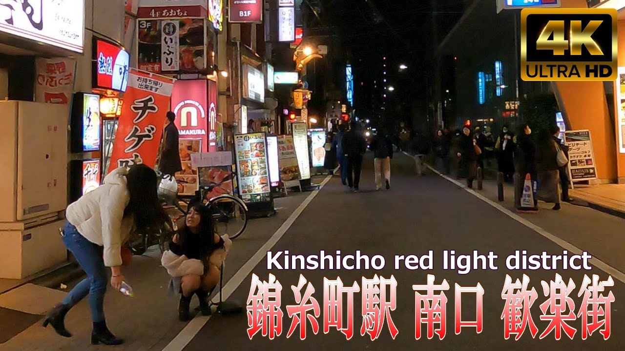 【4K Japan】2024.1  錦糸町駅 南口 歓楽街『Kinshicho red light district』 