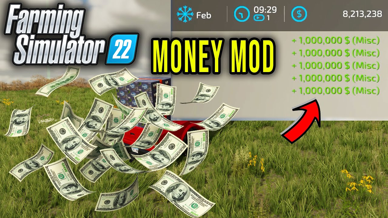 MONEY TOOL - MONEY CHEAT - Farming Simulator 22 Mods #1 | Radex