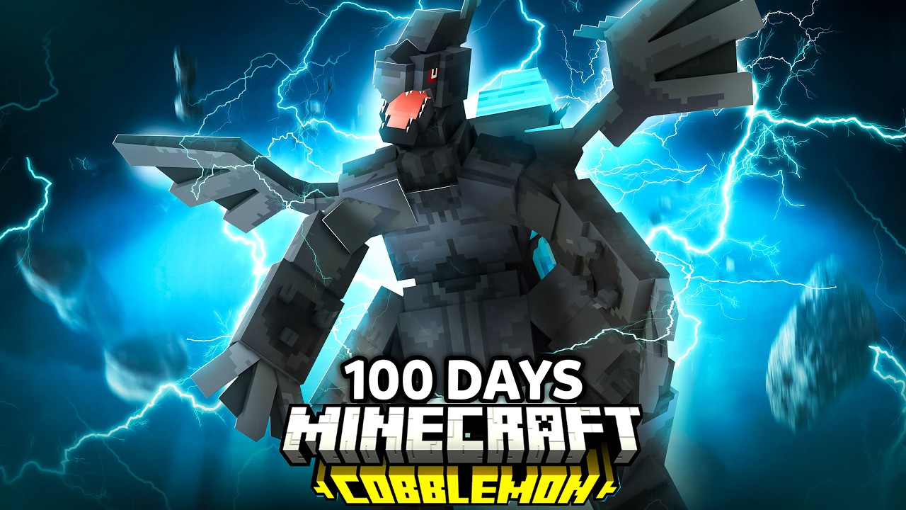 I Spent 100 Days In COBBLEMON VS my RIVAL (Minecraft Pok&eacute;mon)