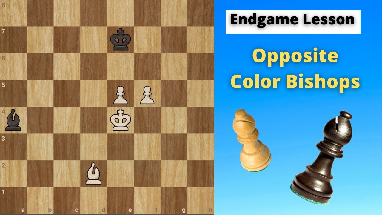 Opposite color Bishops || Endgame Lesson ||