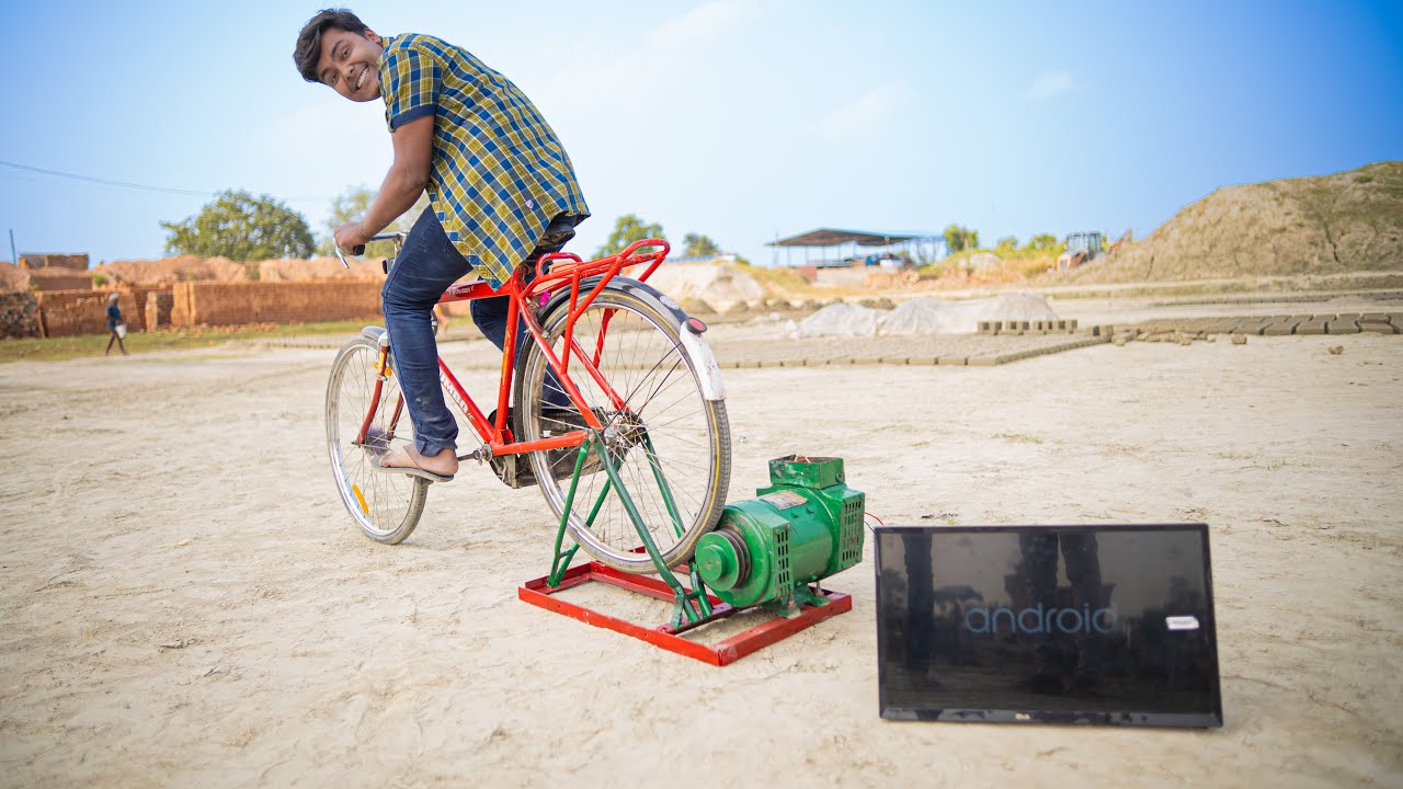 Simplest Human Powered Electric Generator