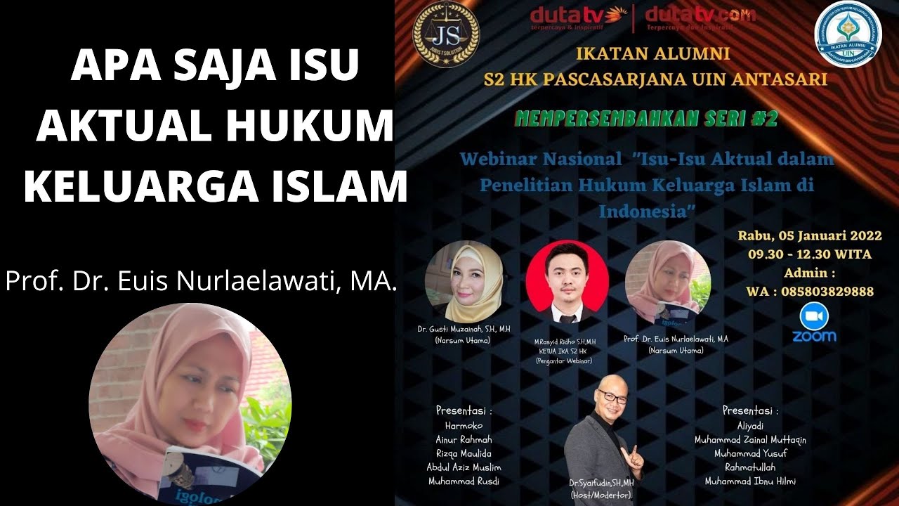 APA SAJA ISU AKTUAL HUKUM KELUARGA ISLAM DI INDONESIA