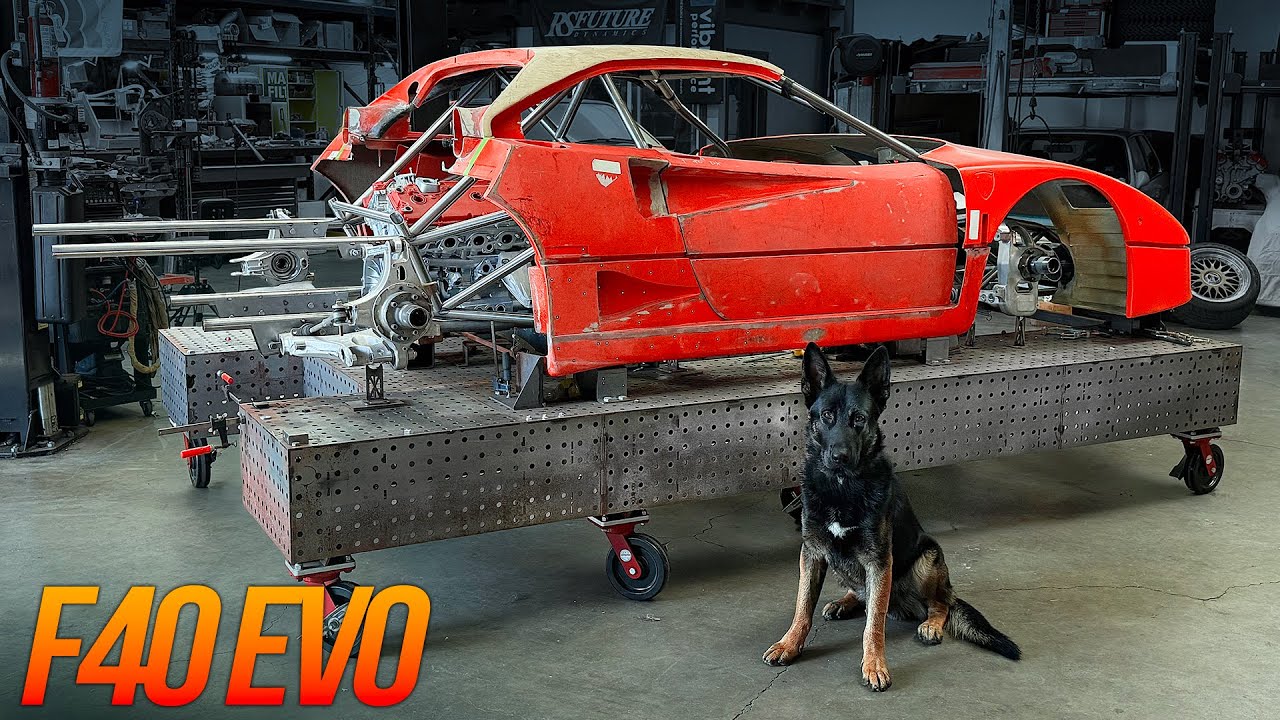 Modern Ferrari Suspension on my V12 F40?!  DONE! // F40 EVO