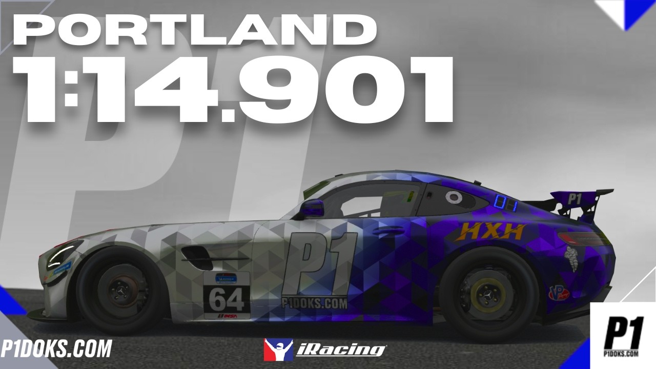 1:14.901 - Mercedes GT4 - Portland - Falken Sports Car - │P1DOKS.COM 26S1 WEEK 9