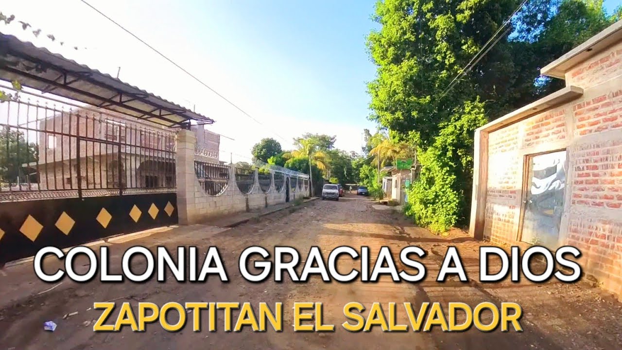 Recorriendo una de las bonitas colonias del cantón Zapotitan El Salvador 🇸🇻