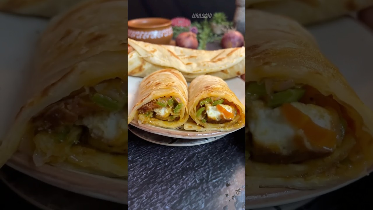 High-Protein Paneer Roll Recipe for Muscle Gain | Vegetarian Meal for Fitness
