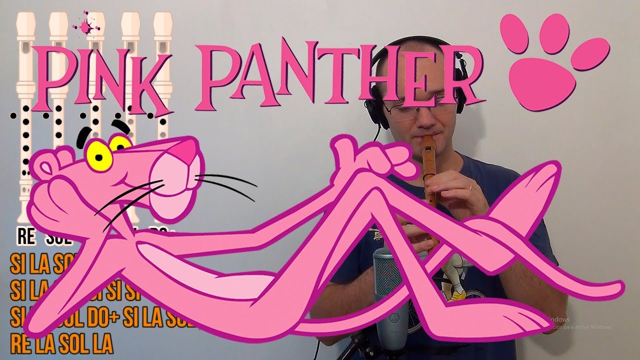 La Pantera Rosa para Flauta Dulce - NOTAS REALES - Pink Phanter Theme on Recorder - Tutorial & Cover