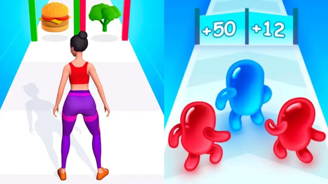 Twerk Race 3d VS Join Blob Clash 3D Satisfying ASMR Gameplay (Android,ios) (New Update)