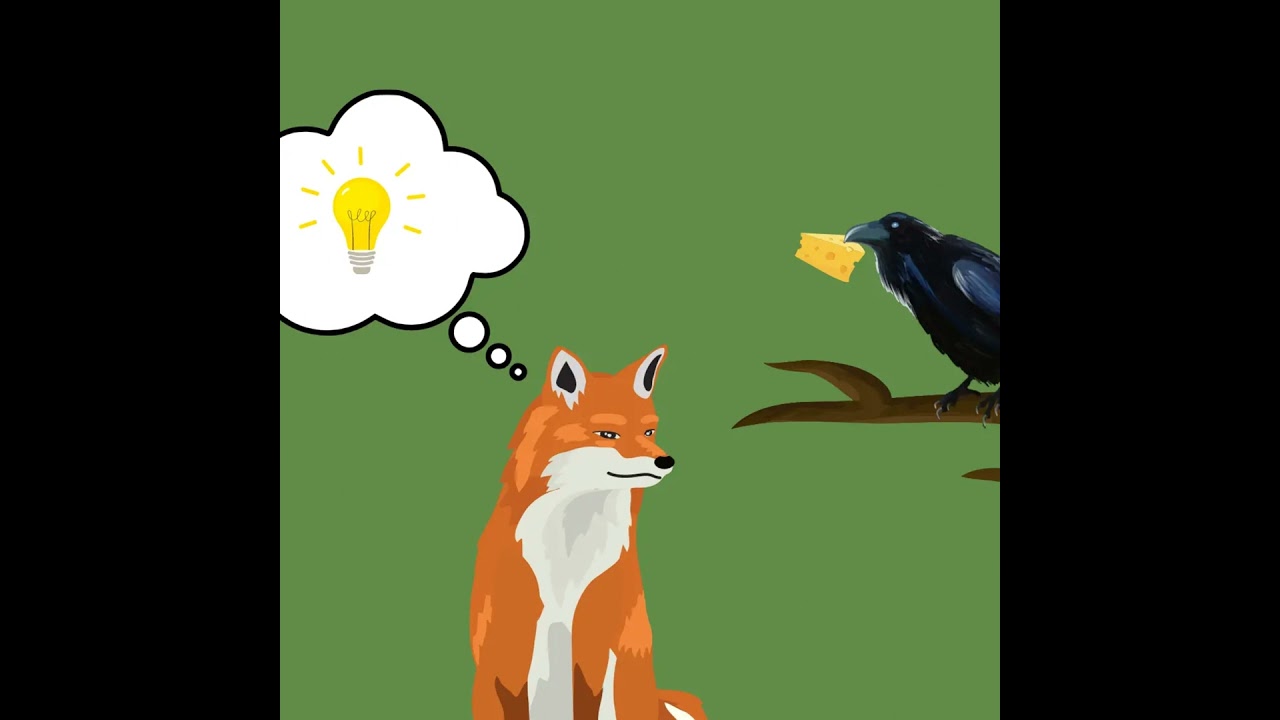 Der Fuchs & der Rabe | kurze Fabel für Kinder