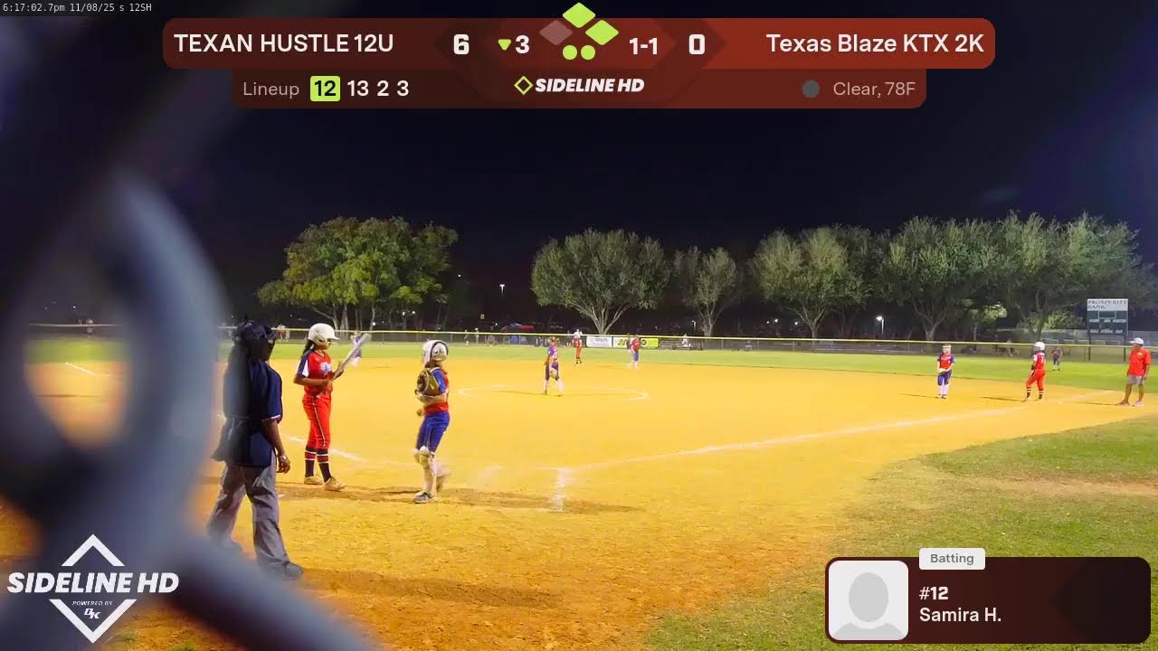 Texas Blaze KTX 2K vs. TEXAN HUSTLE 12U (2025.11.08)