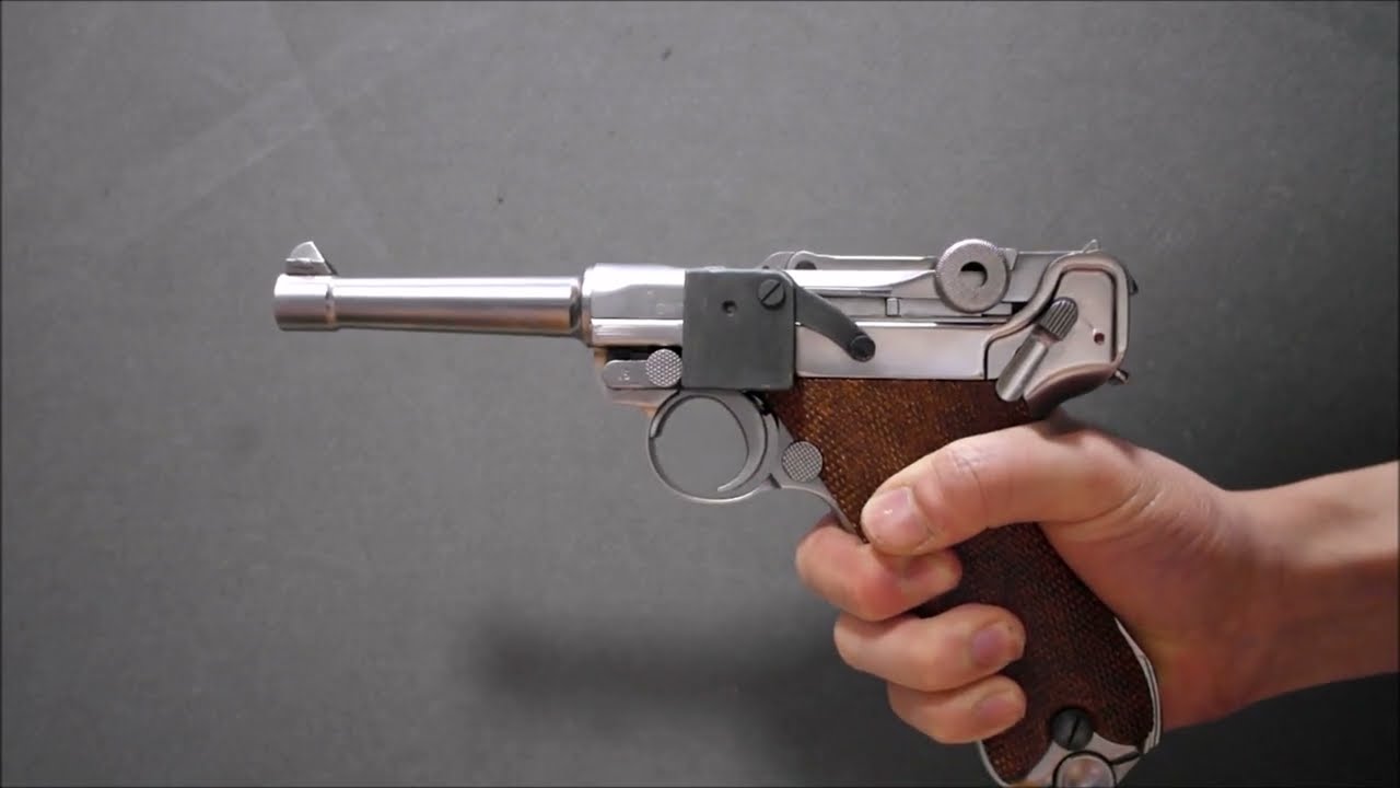 WE Luger P08 Full auto selector side plate