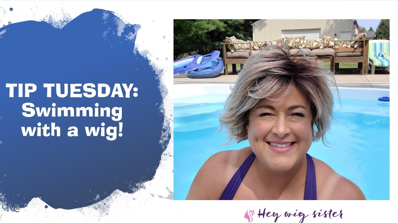 Can I swim with a wig on?  YES YOU CAN!  Swimming with a synthetic wig is possible- COME SEE!!
