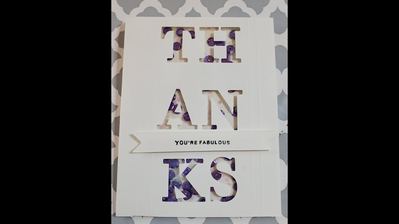 Shaker Card Using Double Sided Craft Foam Adhesive