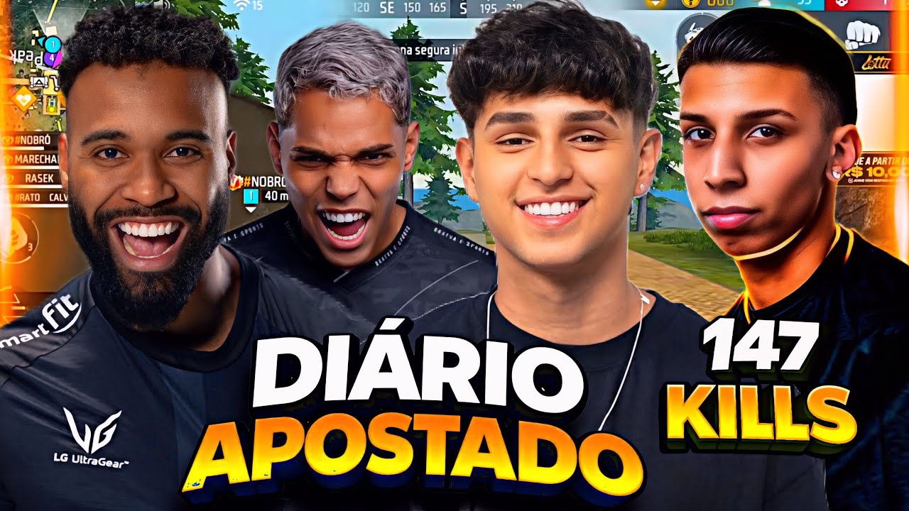 🚨 RECORDE NO 3° DIÁRIO APOSTADO 2026! NOBRU, DAK, GURAS E LDZINN – 147 KILLS!