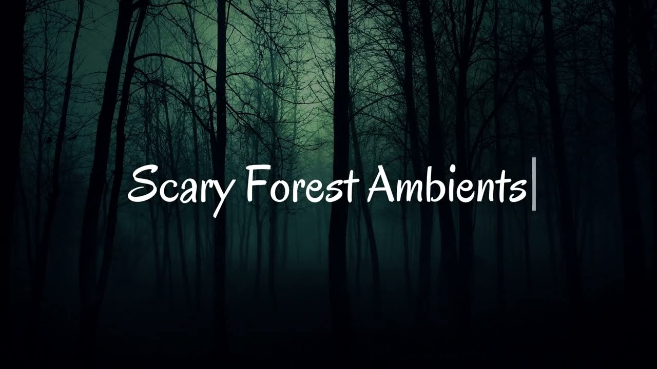 Scary Forest Ambient 🌲 | 7 Hours of Creepy Night Woods Sounds