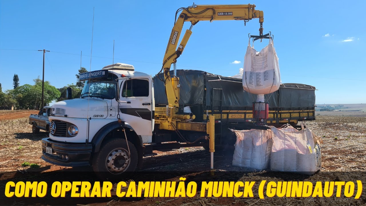 APRENDA a OPERAR caminhão MUNCK (GUINDAUTO) | Plantio da SOJA 21/22