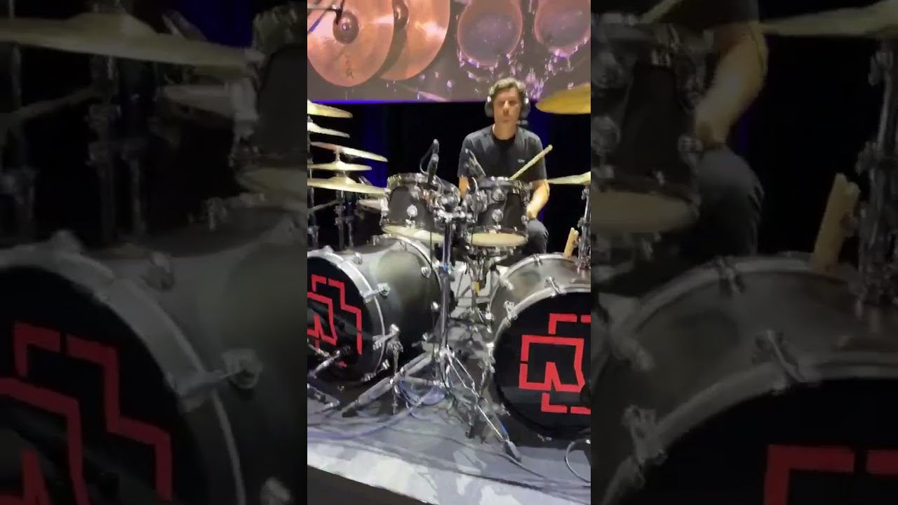 Rammstein - Morgenstern LIVE 2025 Christoph Schneider drums playthrough UK Drum show new amazing