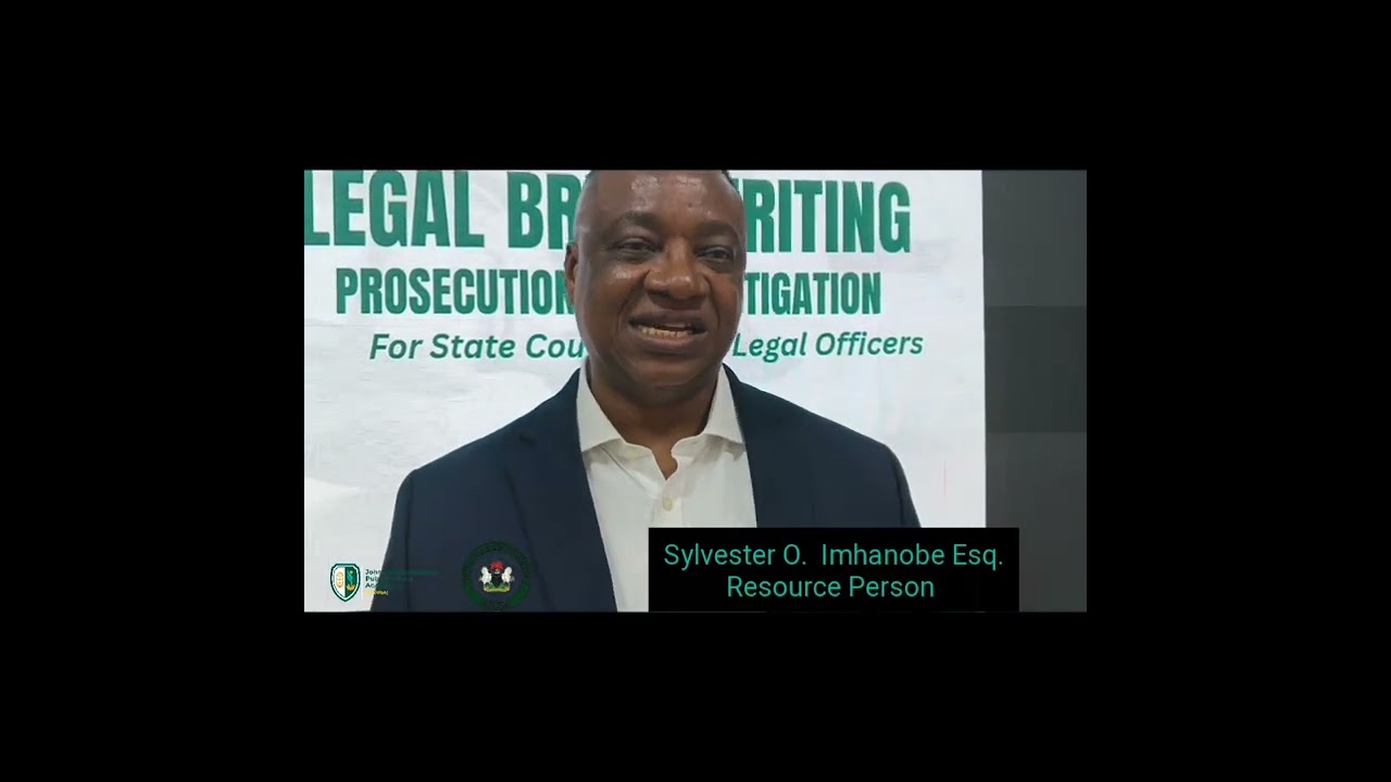  The John Odigie-Oyegun Public Service Academy (JOOPSA)  hosted a 2-day training for legal Officers