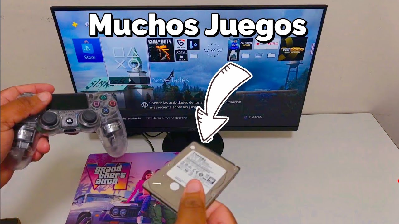 Instalando Disco Duro Externo Para Muchos Juegos En Tu PS4 🪄