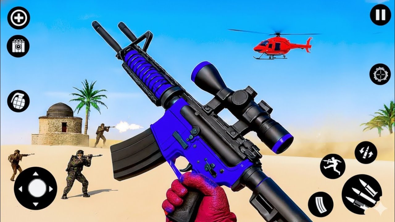 Banduk wala game - play android 3D hindi fps commando strike game 🎯 episode 2