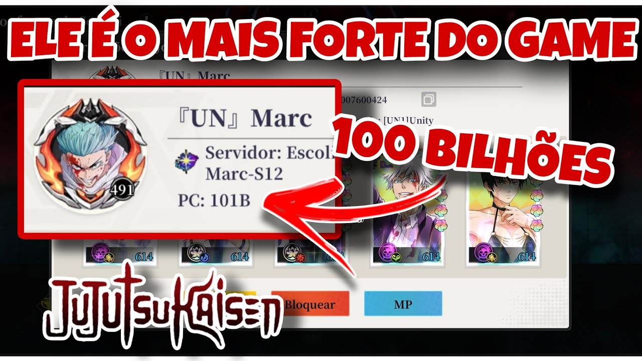MARC É BRABO! O PLAYER MAIS FORTE DO REI DO JUJUTSU CHEGOU AOS 100 BILHÕES! SÓ PERSONAGENS MONSTROS