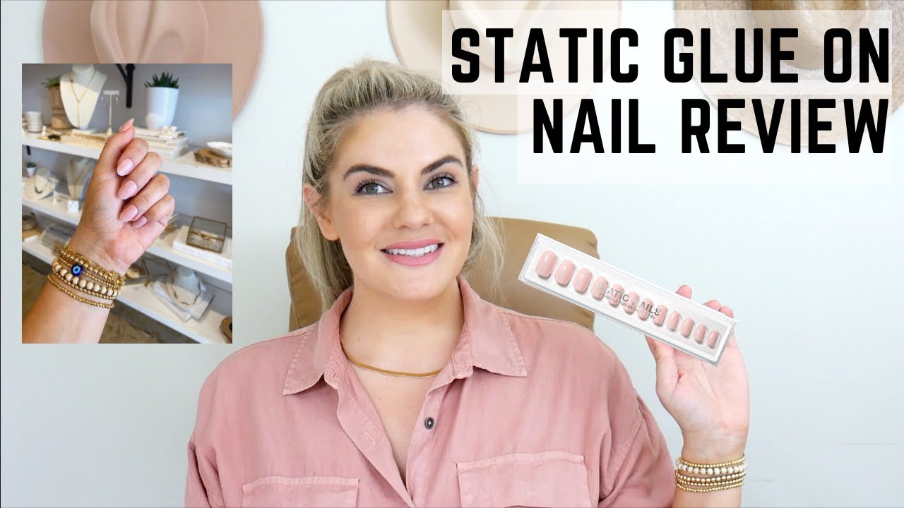 Обзор, применение и сравнение многоразового маникюрного клея Static Nails с промокодом на скидку