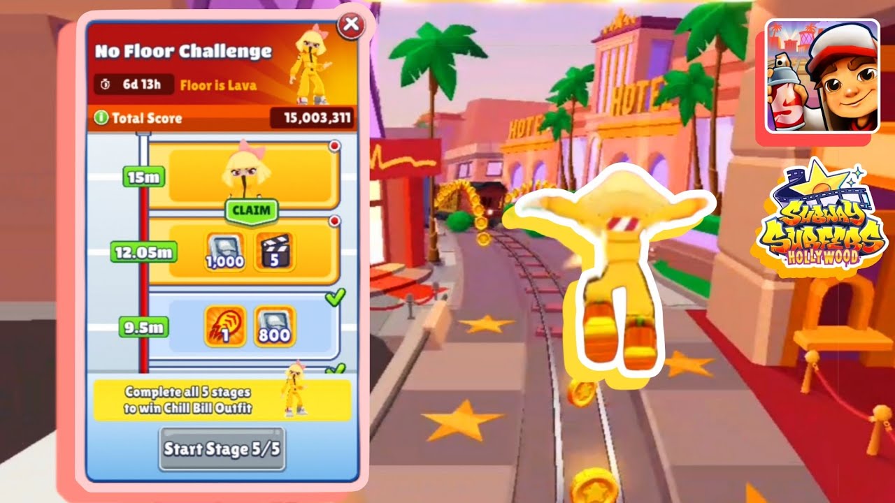 Subway Surfers Hollywood Oni Hime Chill Bill Outfit Unlocked
