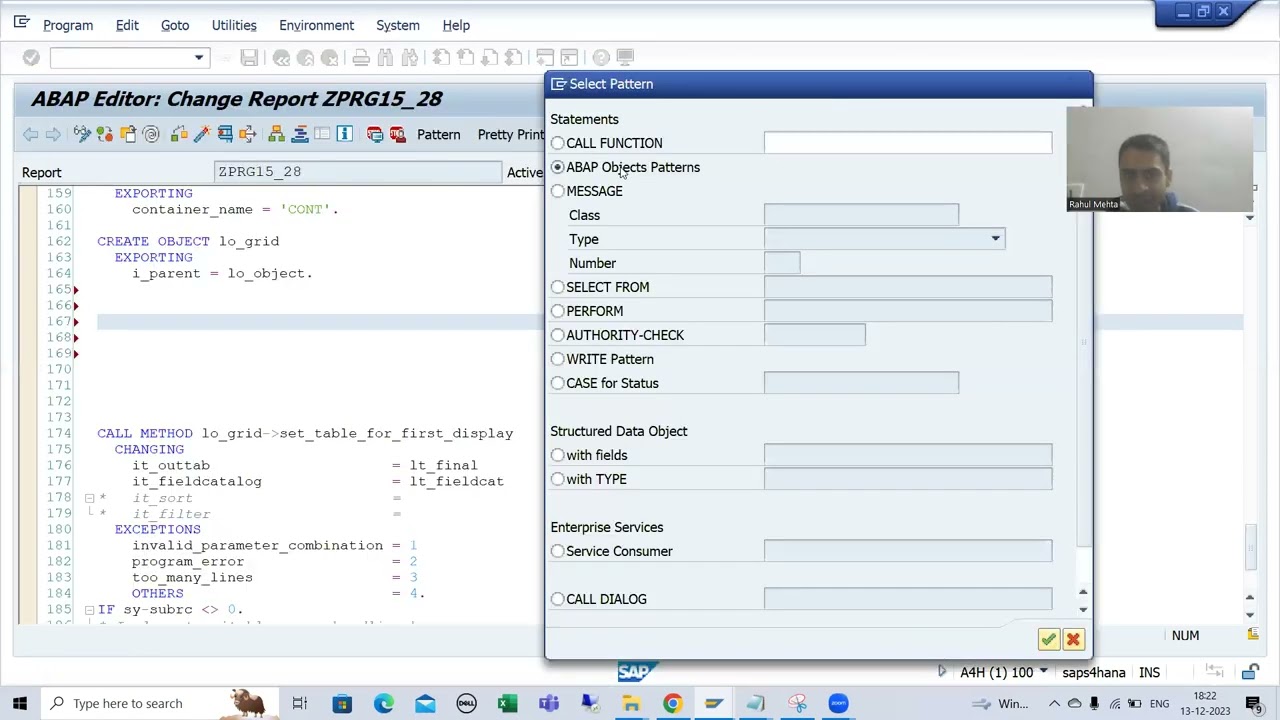 59 - ABAP OOPS - ALV by CL_GUI_ALV_GRID - Combining the ALV Creation Steps