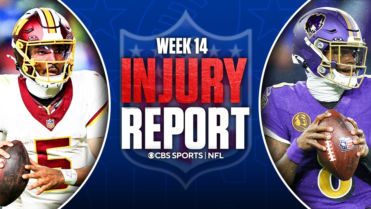 NFL Week 14 Injury Report: Jayden Daniels set to start vs Vikings, Lamar Jackson ACTIVE & MORE