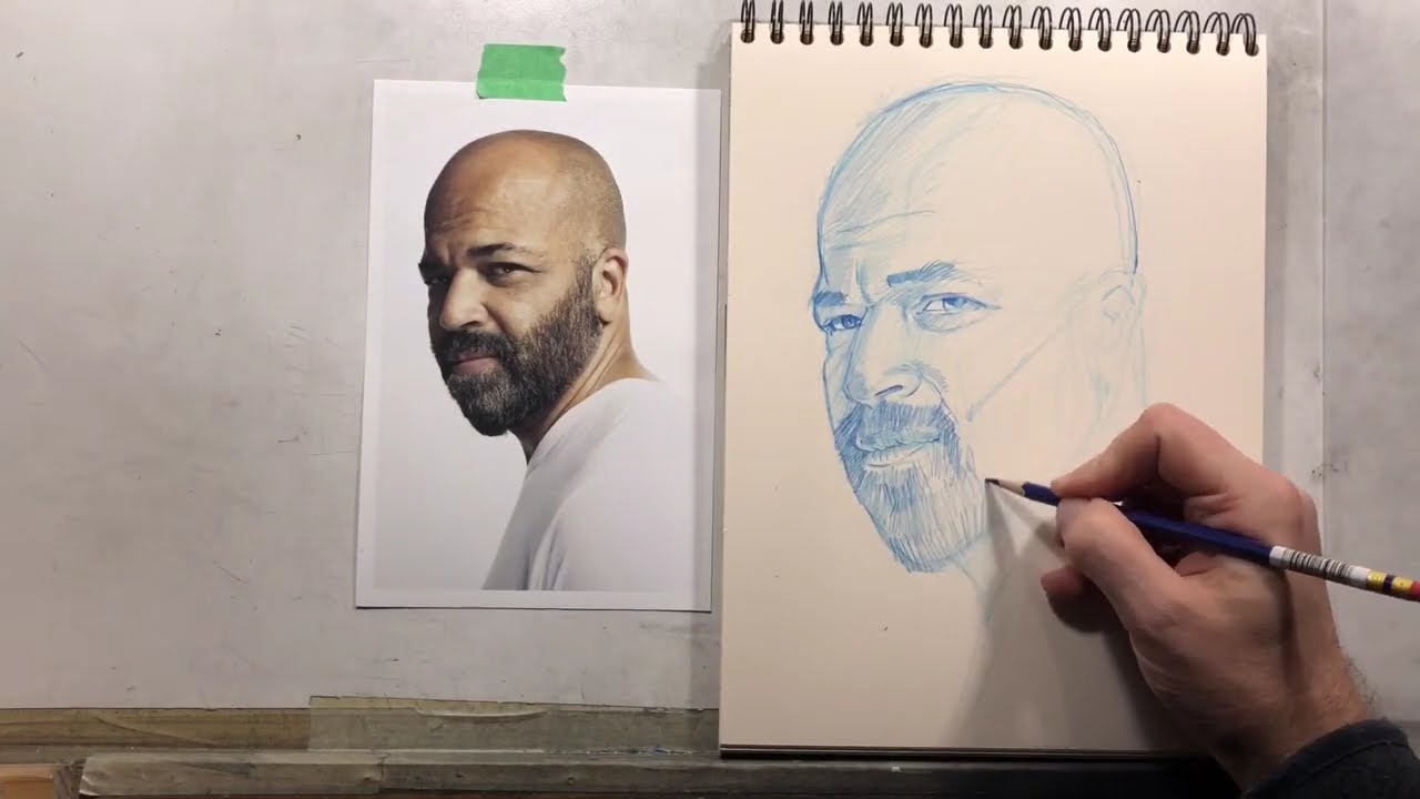 Jeffrey Wright Warmup Sketch