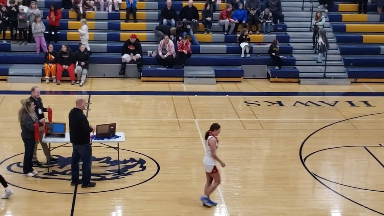 Ely Timberwolves Girls Basketball Section 7A Runner Up awards ceremony 3/5/2026