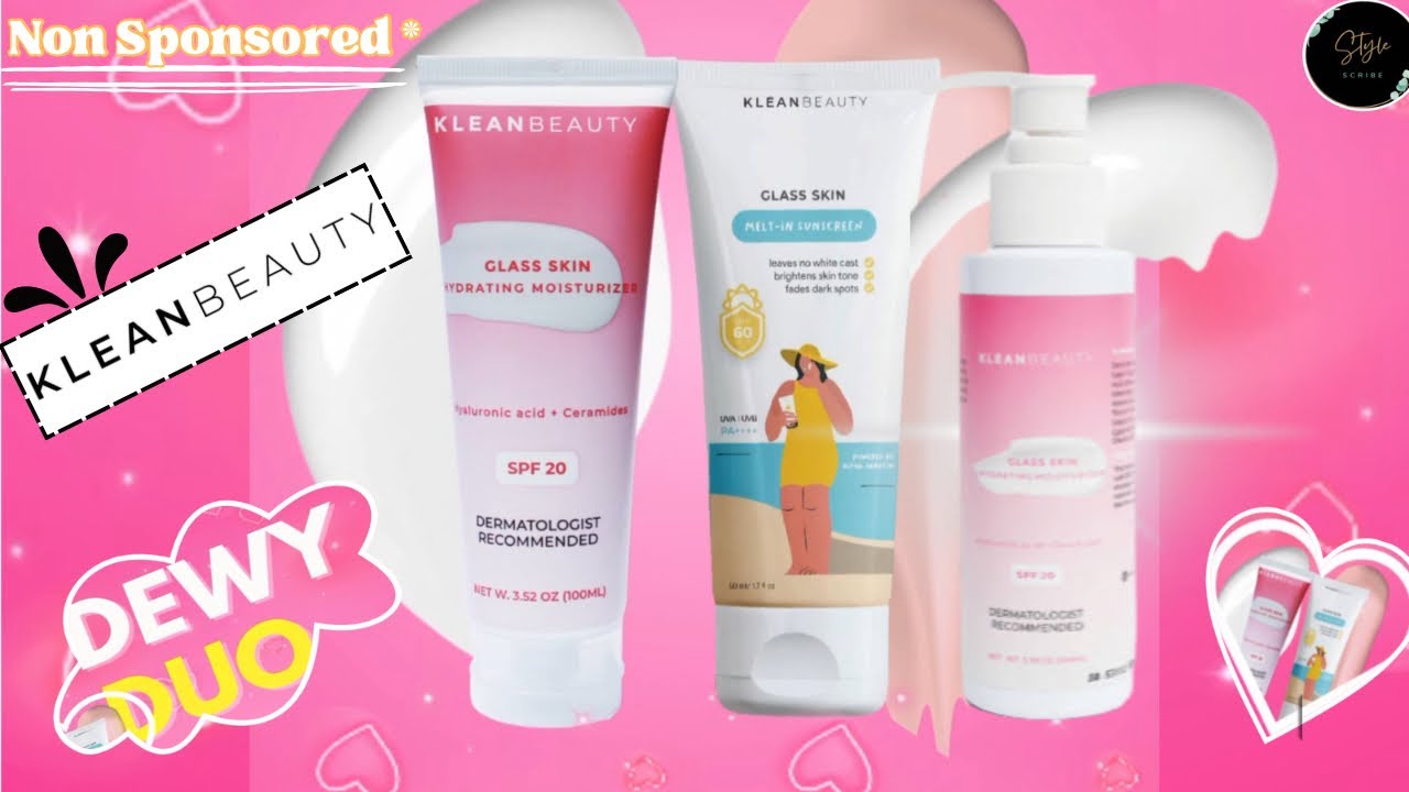 KLEAN BEAUTY Products || Glass Skin Secret || Non-Sponsored || Glass Skin Cleanser & Moisturizer