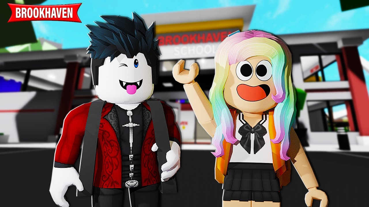 MEU AMIGO DA ESCOLA É UM VAMPIRO ( Brookhaven rp ) : Historinha Roblox