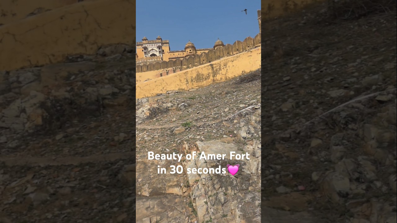 Amer Fort, Jaipur Rajasthan💓 #amerfortjaipur #jaipur #pinkcityjaipur #trending #rajasthan #shorts