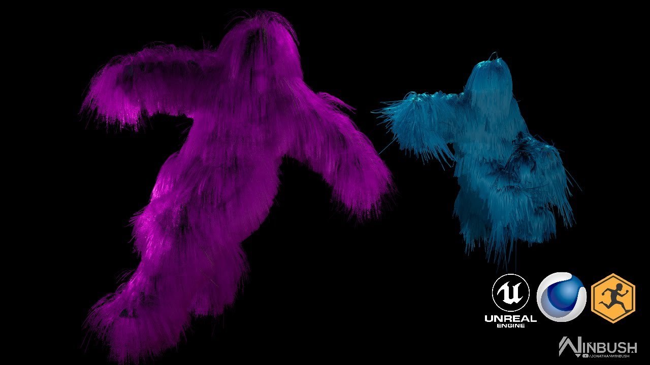 How To Create UE4 Dynamic Real Time Hair / Fur using Cinema 4D