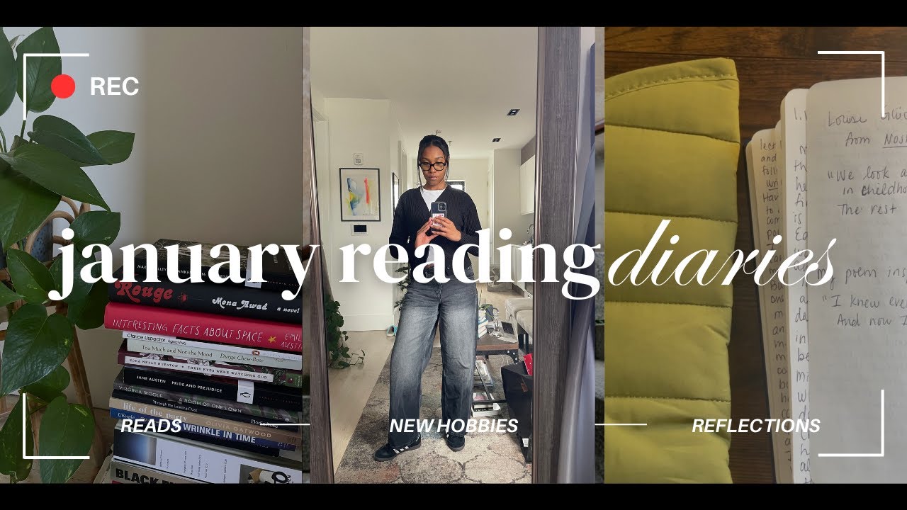 january reading diaries | recent reads, new hobbies, and reflections for the new year